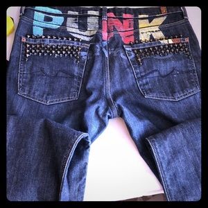 7 For all Mankind “PUNK” stud jeans Sz31